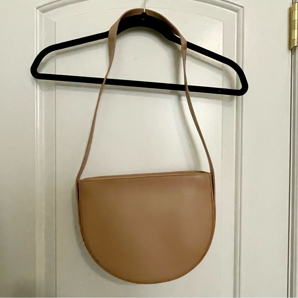 brand new leather crescent bag